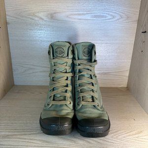 PHILLADIUM Boots, womens, olive green, US 6